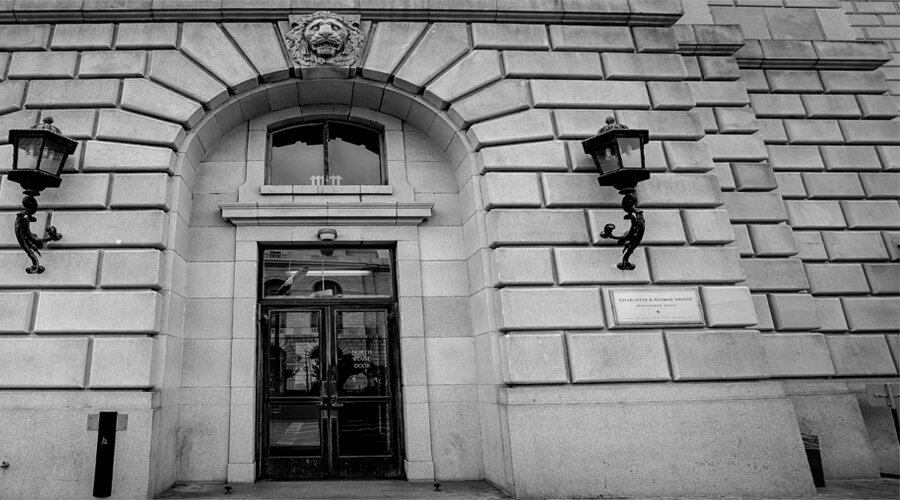 The north stage door to the War Memorial Opera House