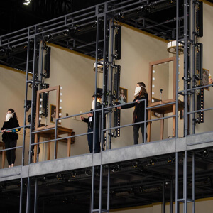 Opera Singers rehearsing in masks