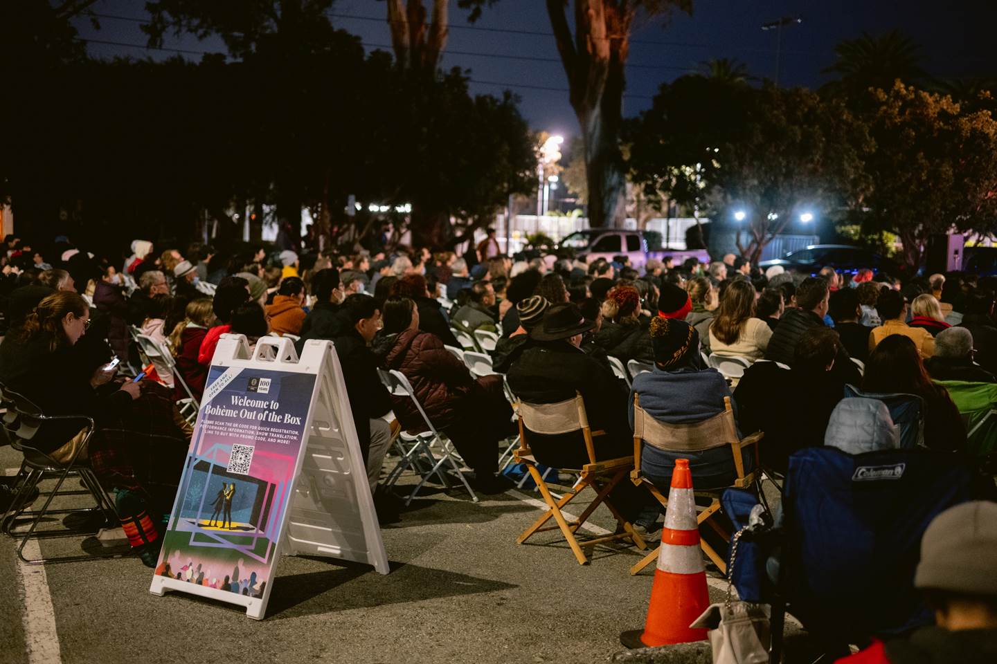 Boheme Out of The Box view from the back of the crowd