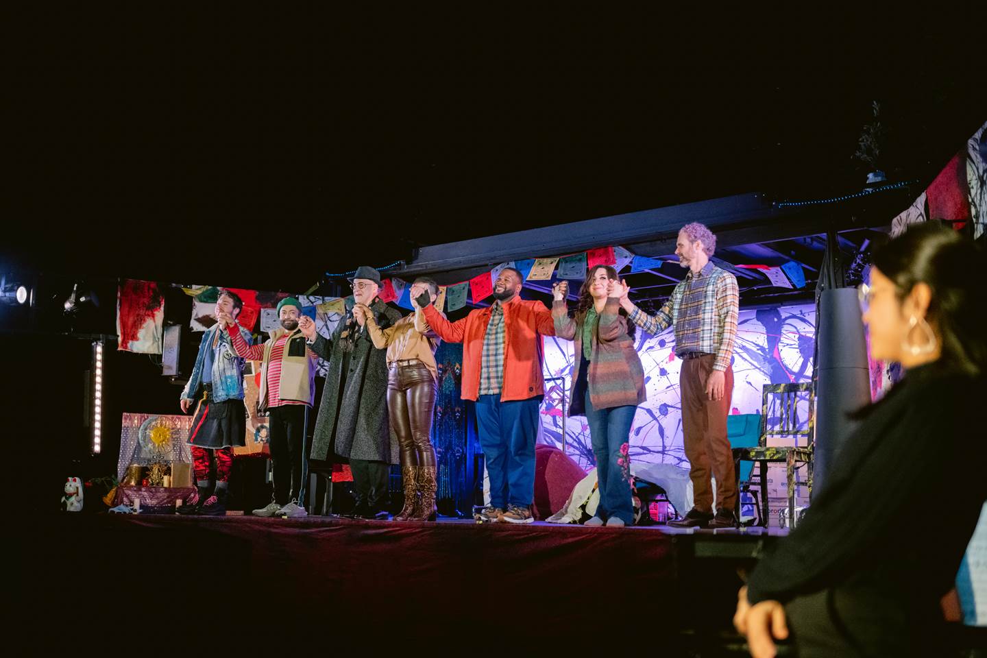 Cast at curtain call