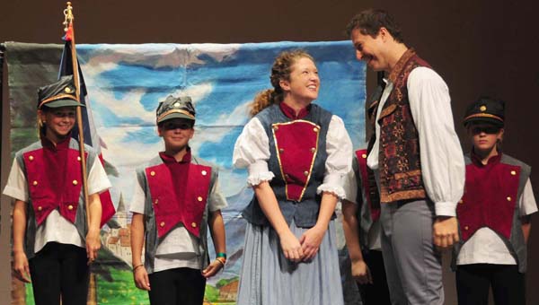 Opera a la Carte performance in a school