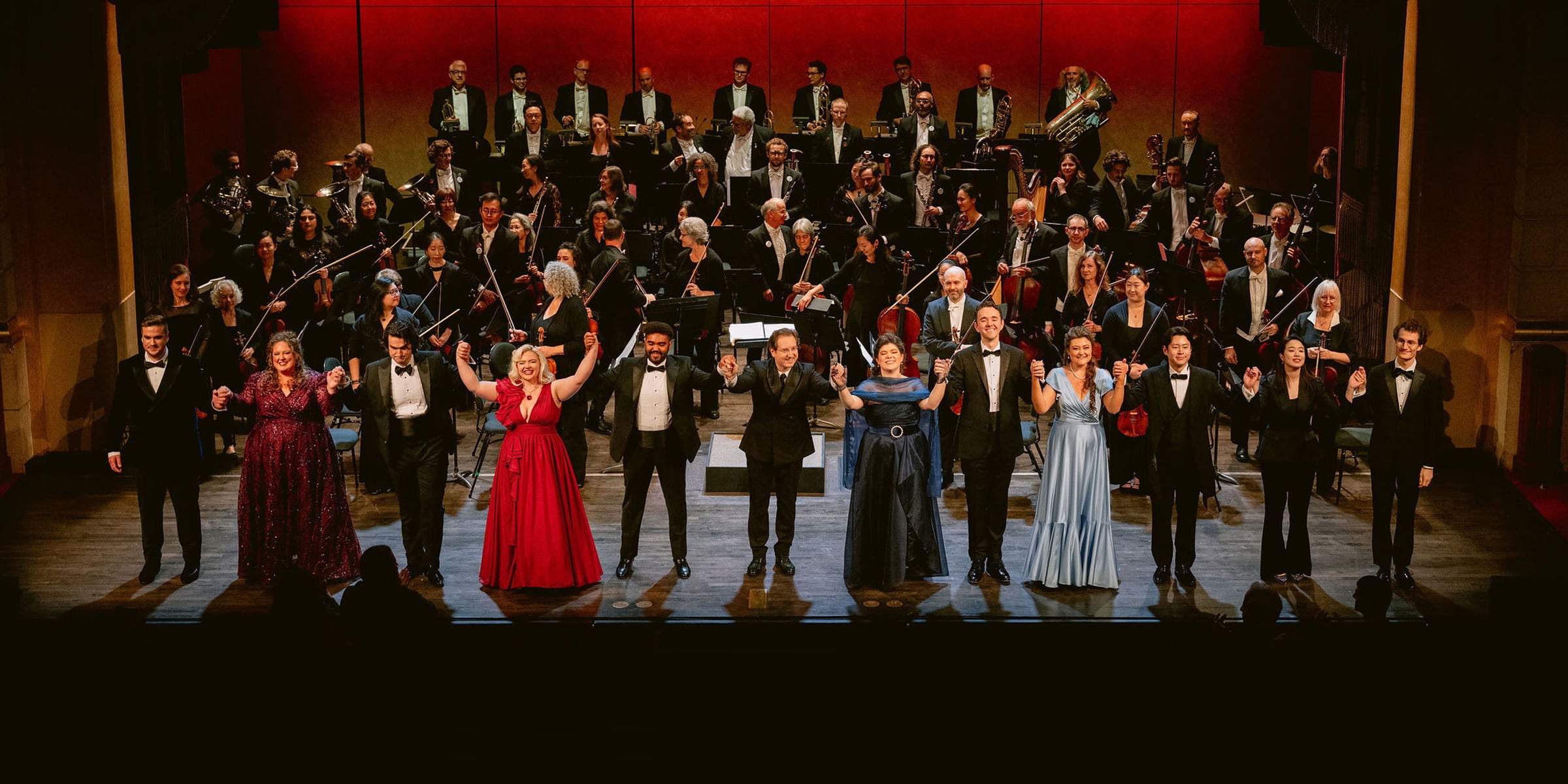   Curtain call for Adler's performance
