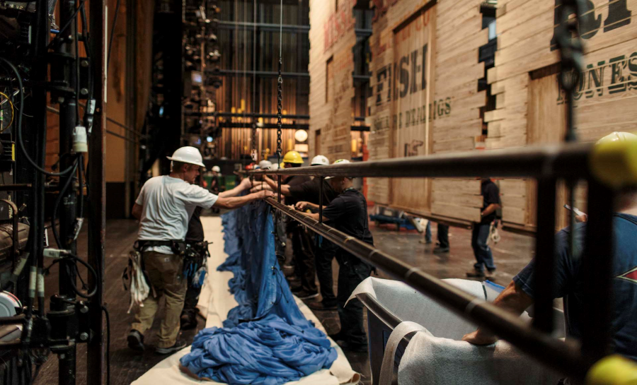 backstage at SF Opera