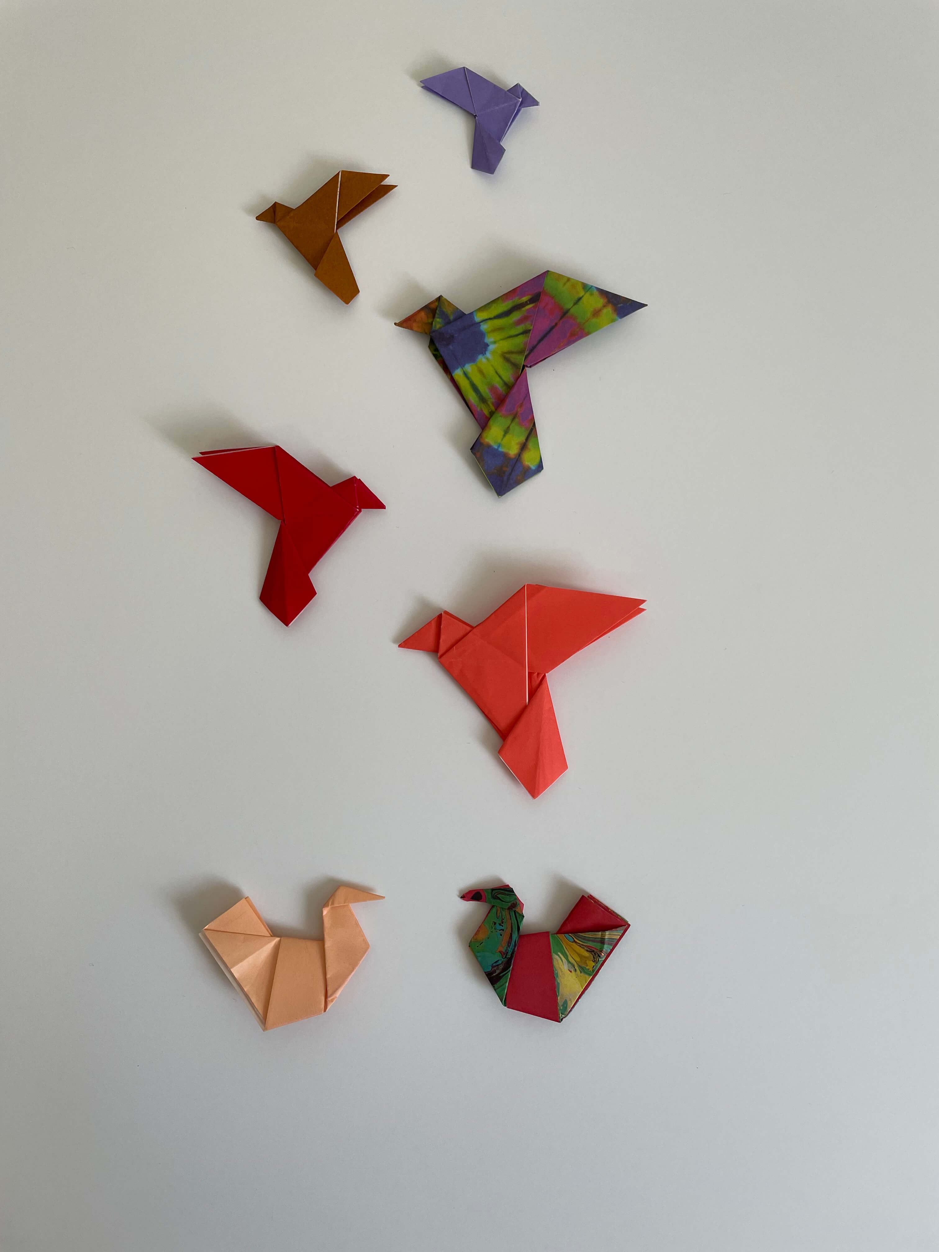 Origami birds