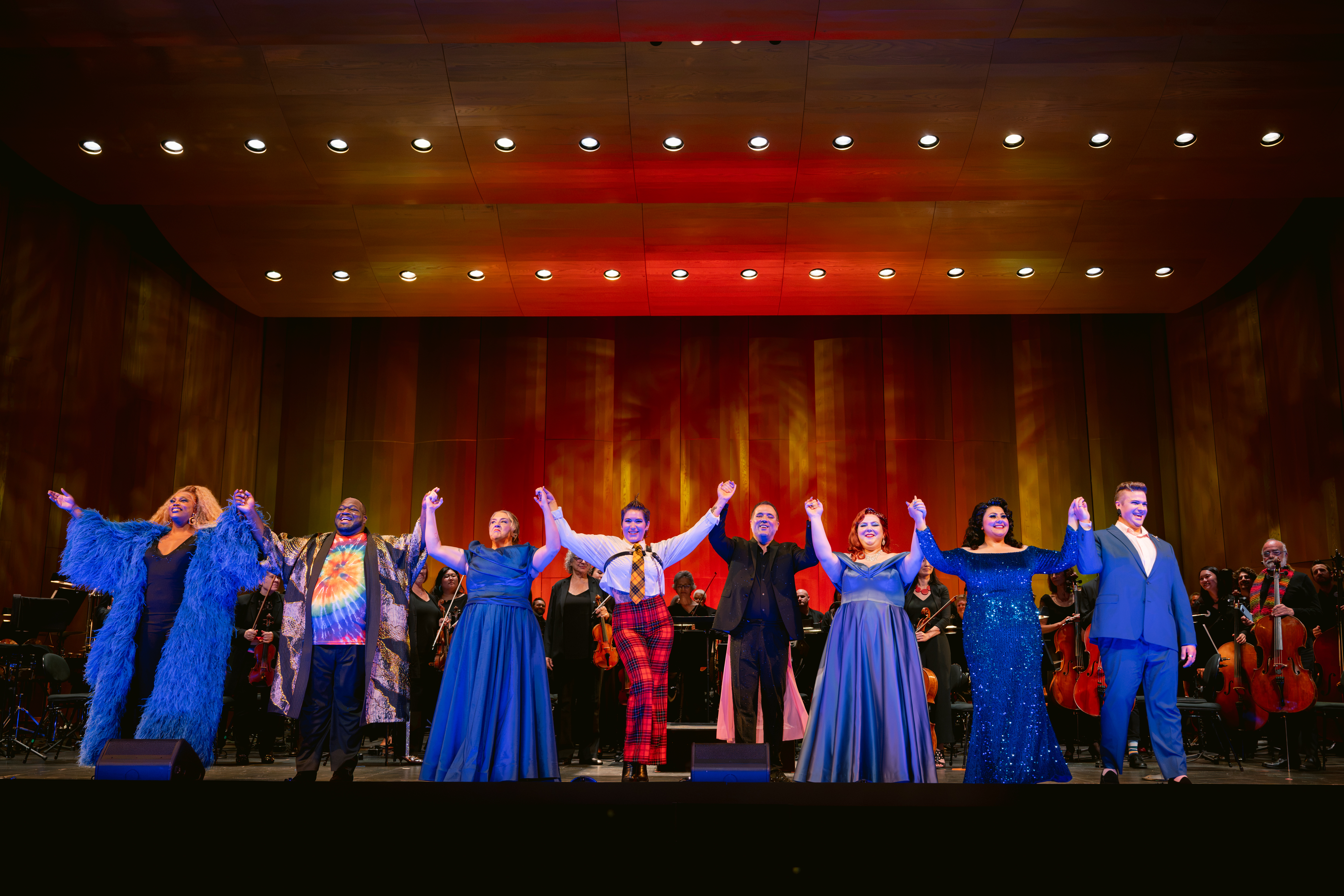 Performers from the 2026 Price Concert at front of stage for curtain call.