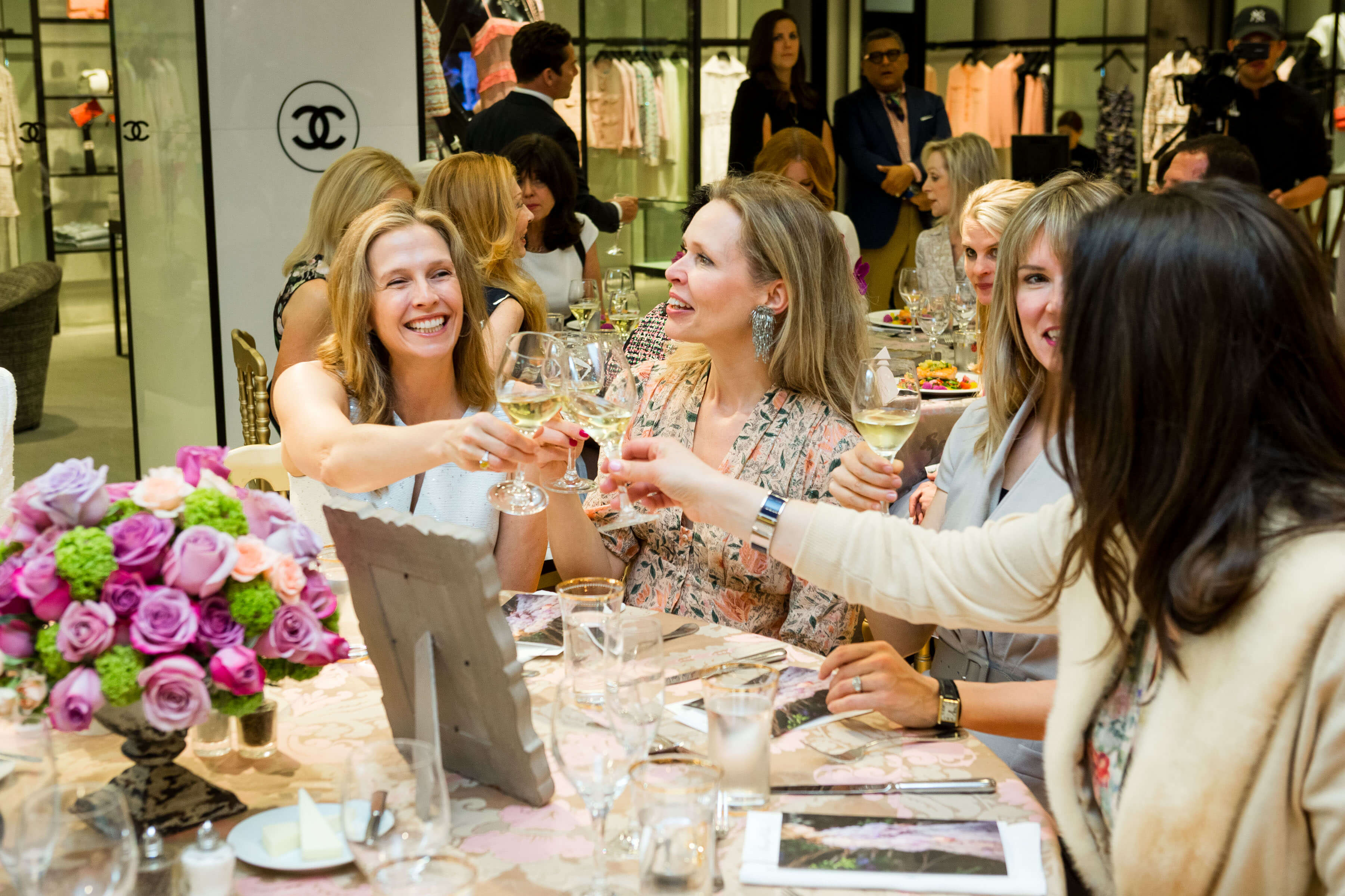 Members of guild at a dinner event.